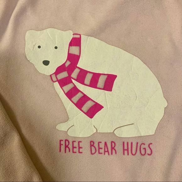 Lands’ End Kids Long Sleeve Fleece Graphic Pajama Set - Picture 2 of 5